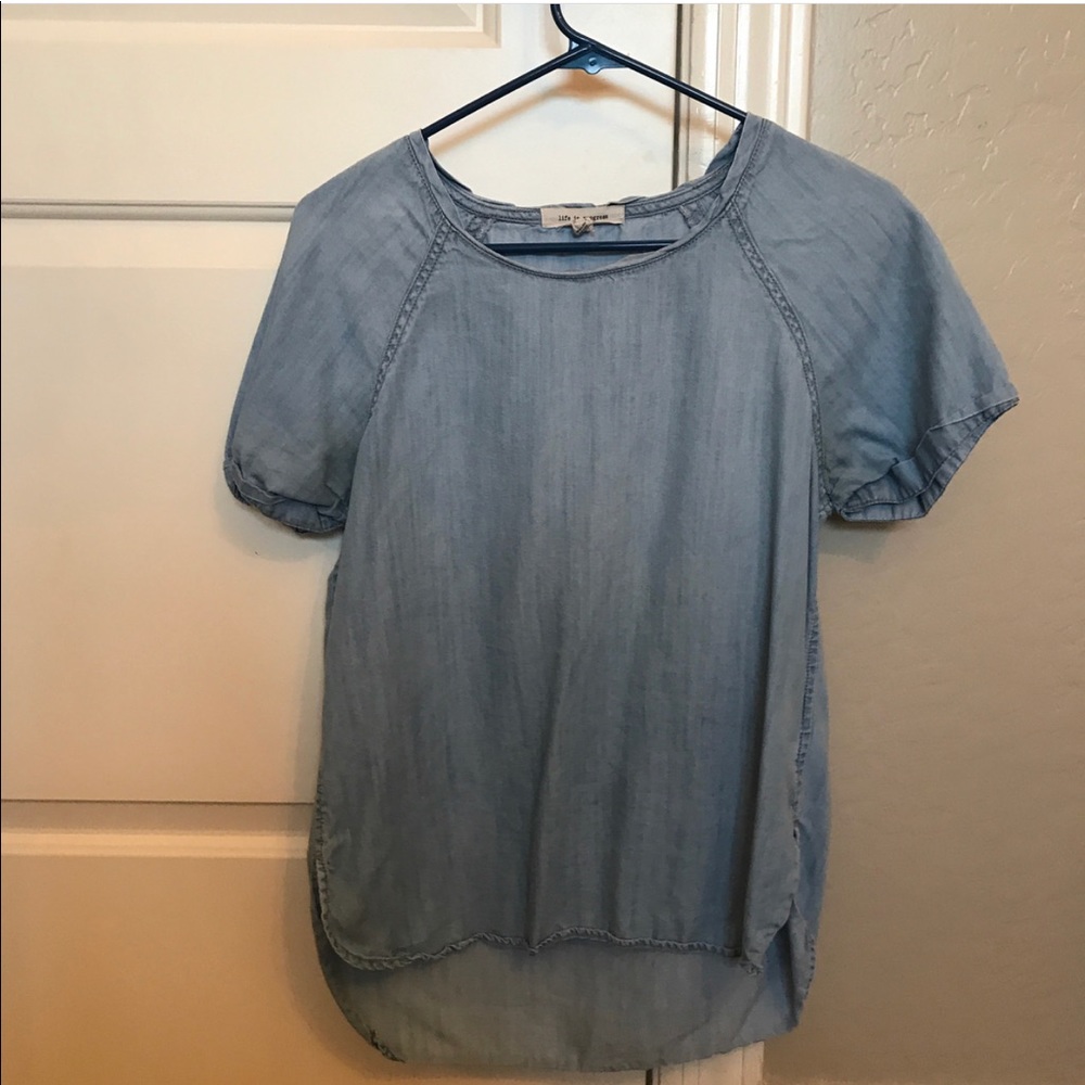 Denim blouse